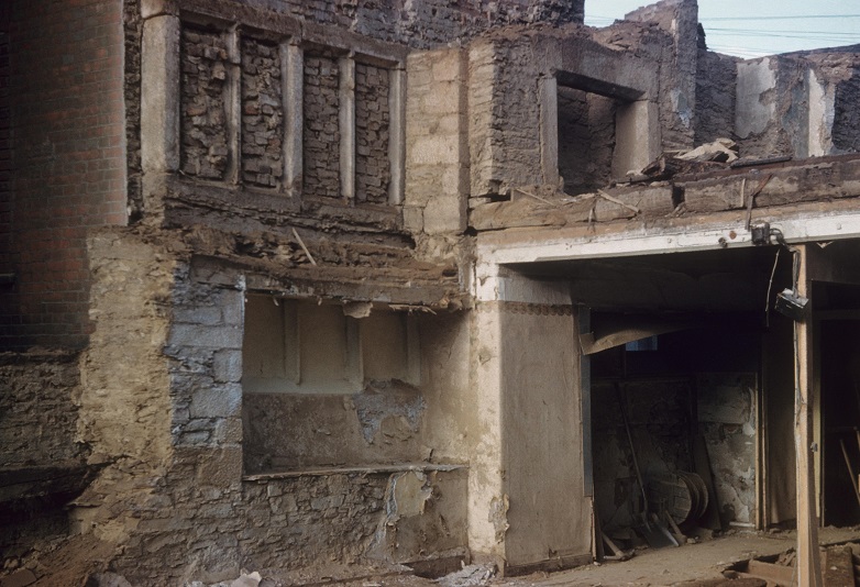 Internal remains of Robartes House, Truro 1960 - Charles Woolf