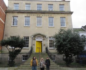 Mansion House with Truro College HHC Group Joe, Marilla and Will