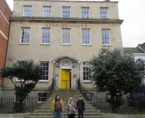 Mansion House with Truro College HHC Group Joe, Marilla and Will
