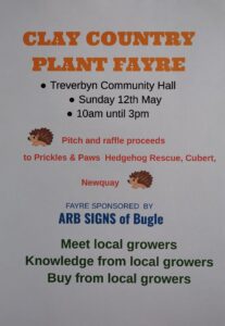 Clay Country Plant Fayre - Sunday 12th May