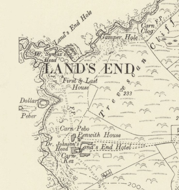 Lands End Ordnance Survey (Revised 1906)