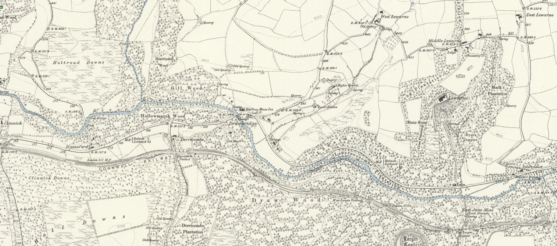 Glynn Valley (Middle) 1881 Ordnance Survey