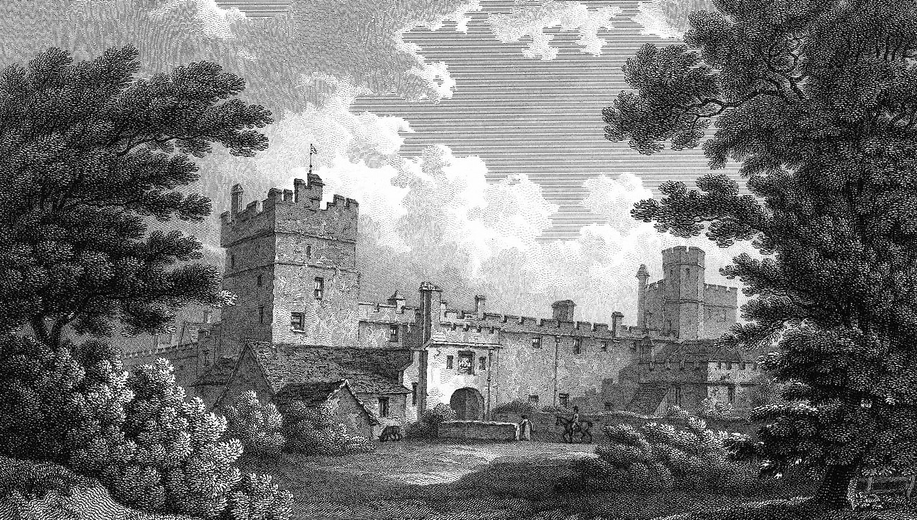 Naworth Castle c1816 - Home to Nicholas Roscarrock to his death in 1633