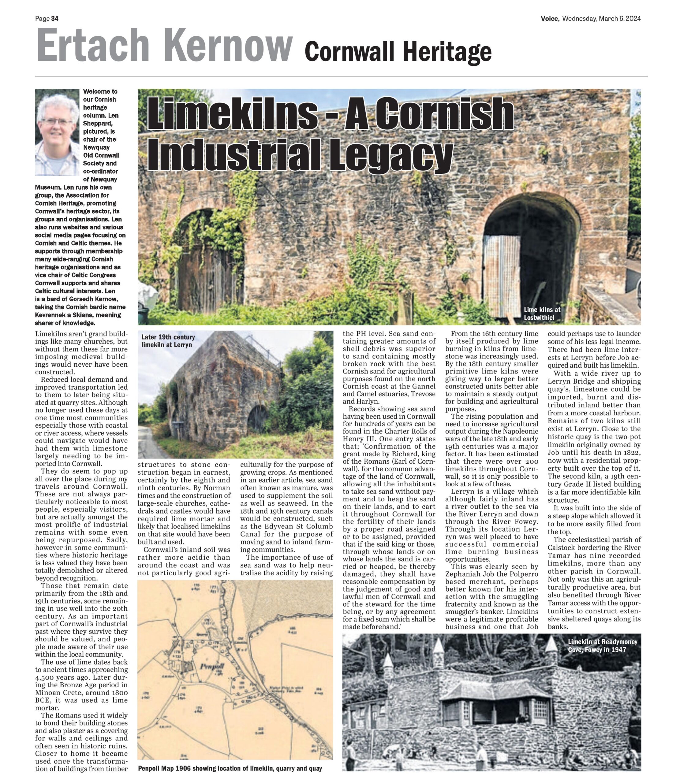 Limekilns a Cornish industrial legacy