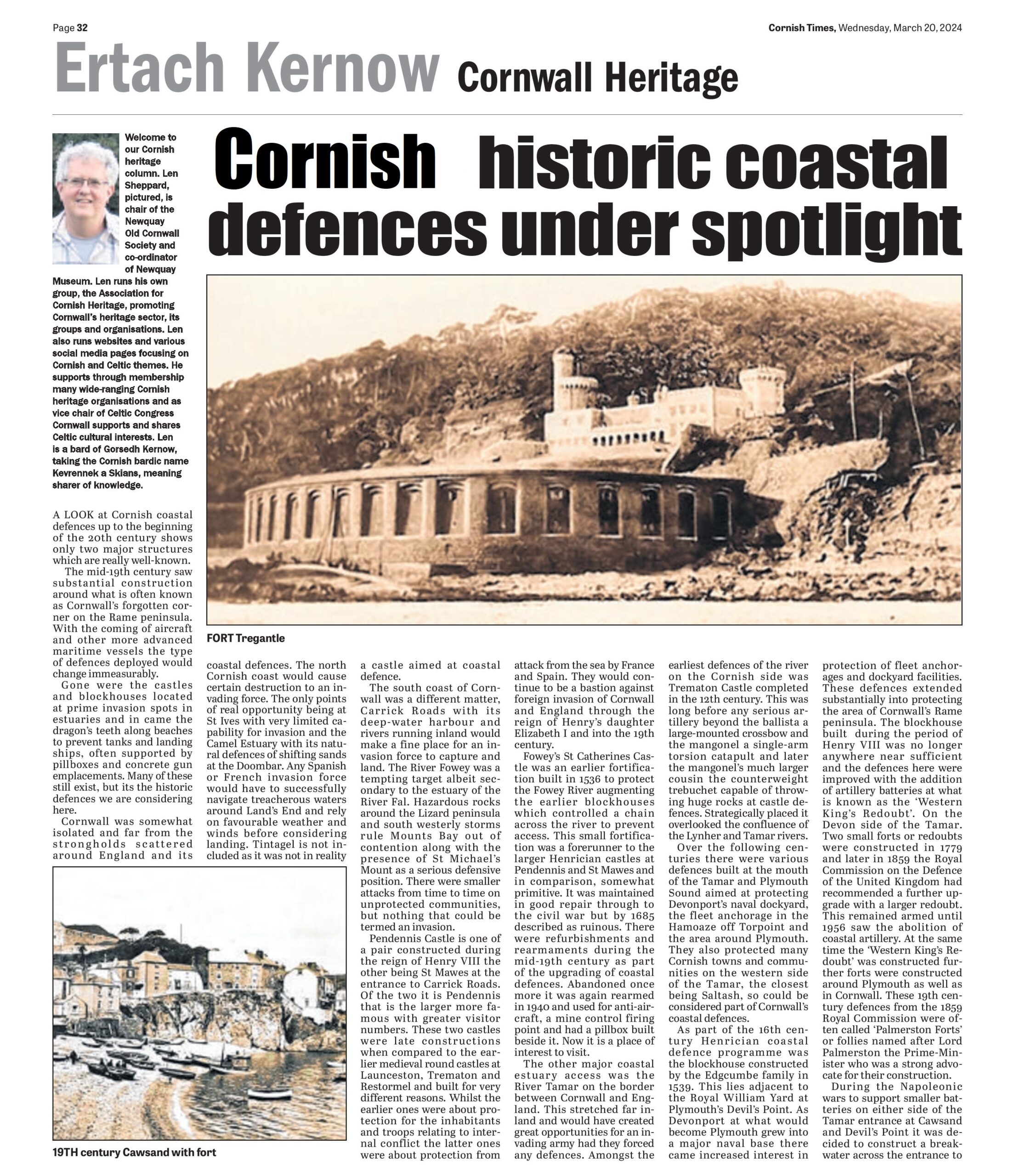 Cornish historic coastal defences under spotlight