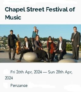 Chapel Street Festival of Music - 26th to 28th April