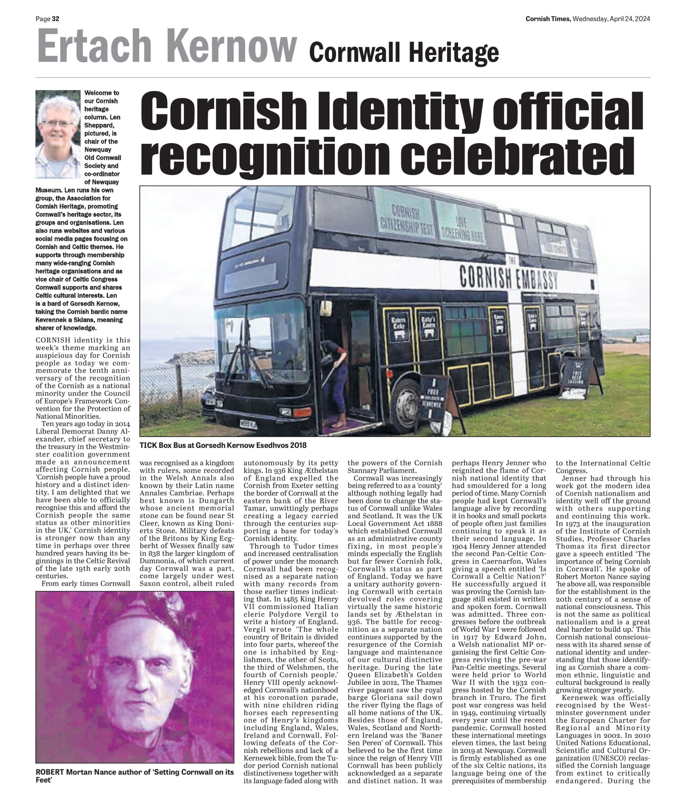 Cornish Identity Official Recognition Celebrated