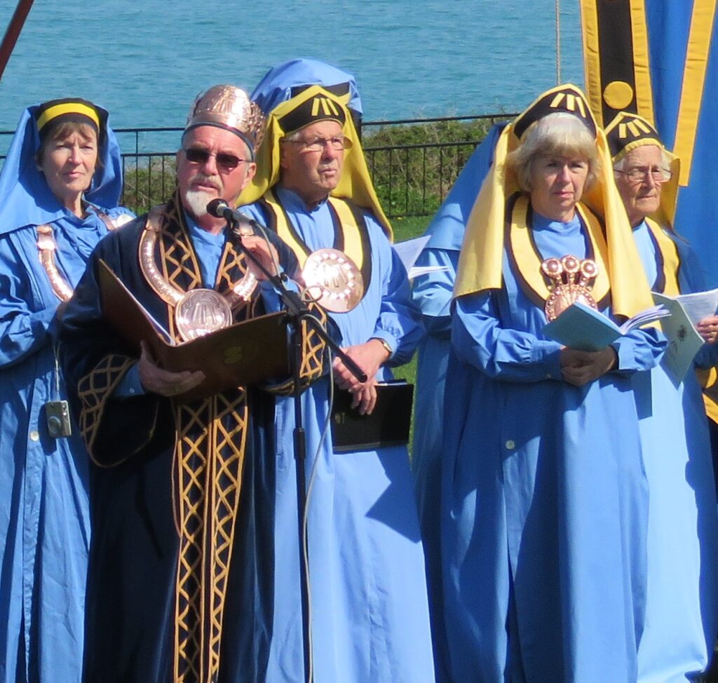 Grand Bard Dr Merv Davey at Newquay in 2018
