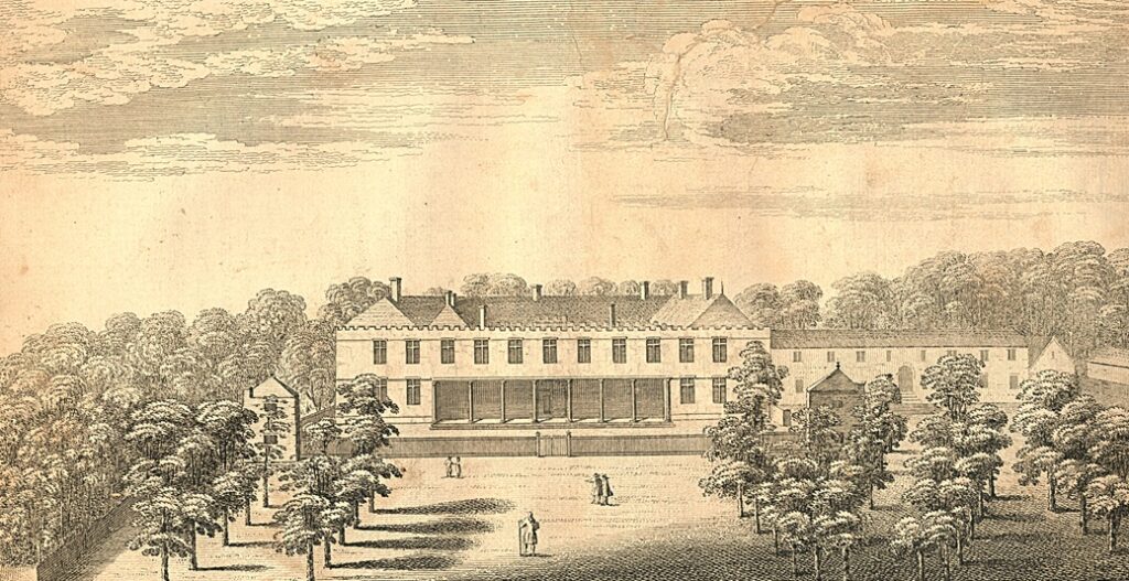 View of Godolphin House, by William Borlase in 1758