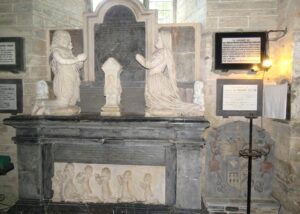 Monument to Anthony Nicholl St Tudy Church.
