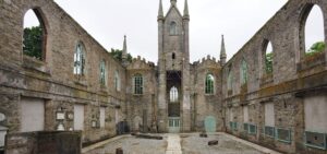 Internal view of St Day Old Church