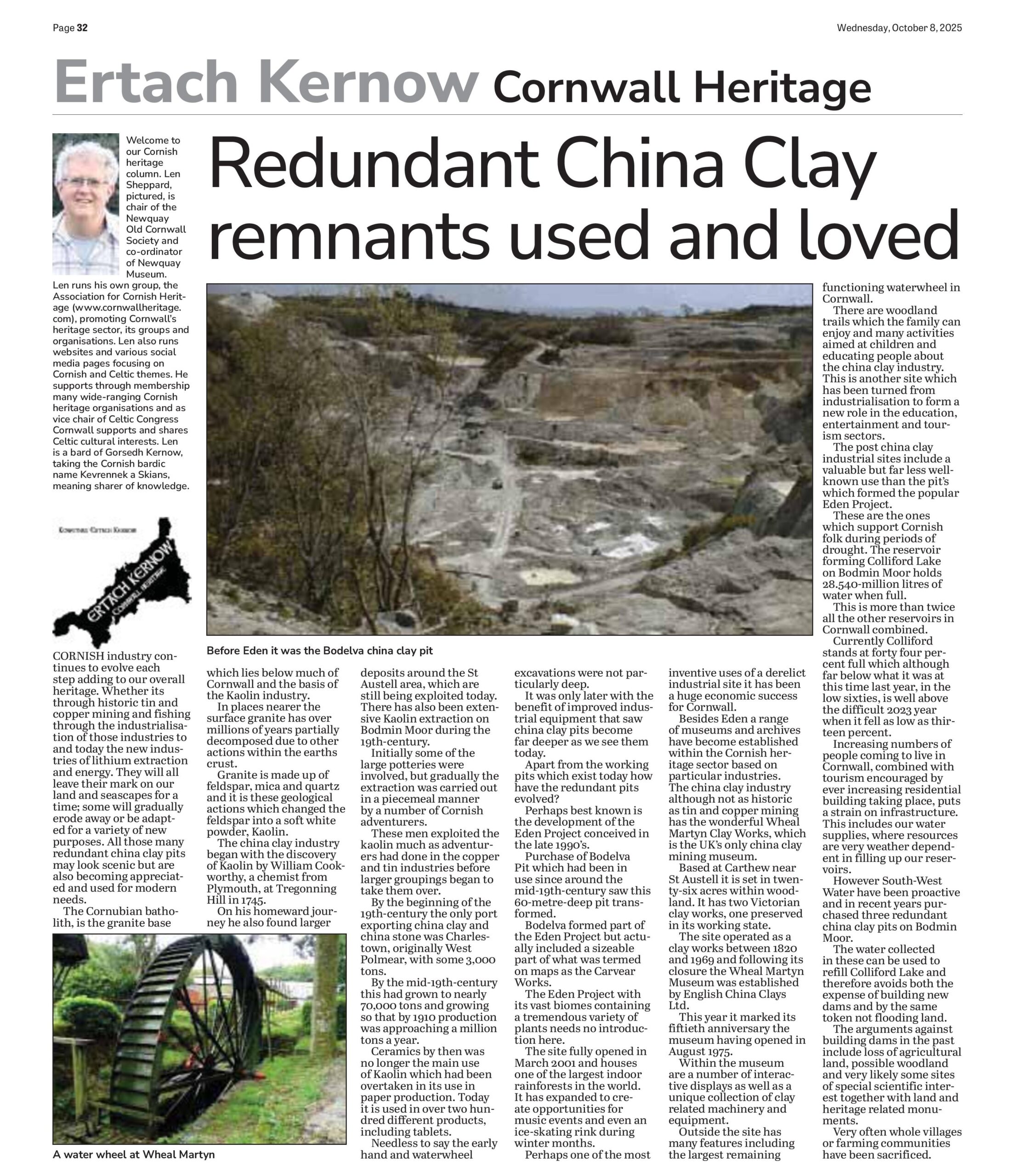 Redundant China Clay remnants used and loved