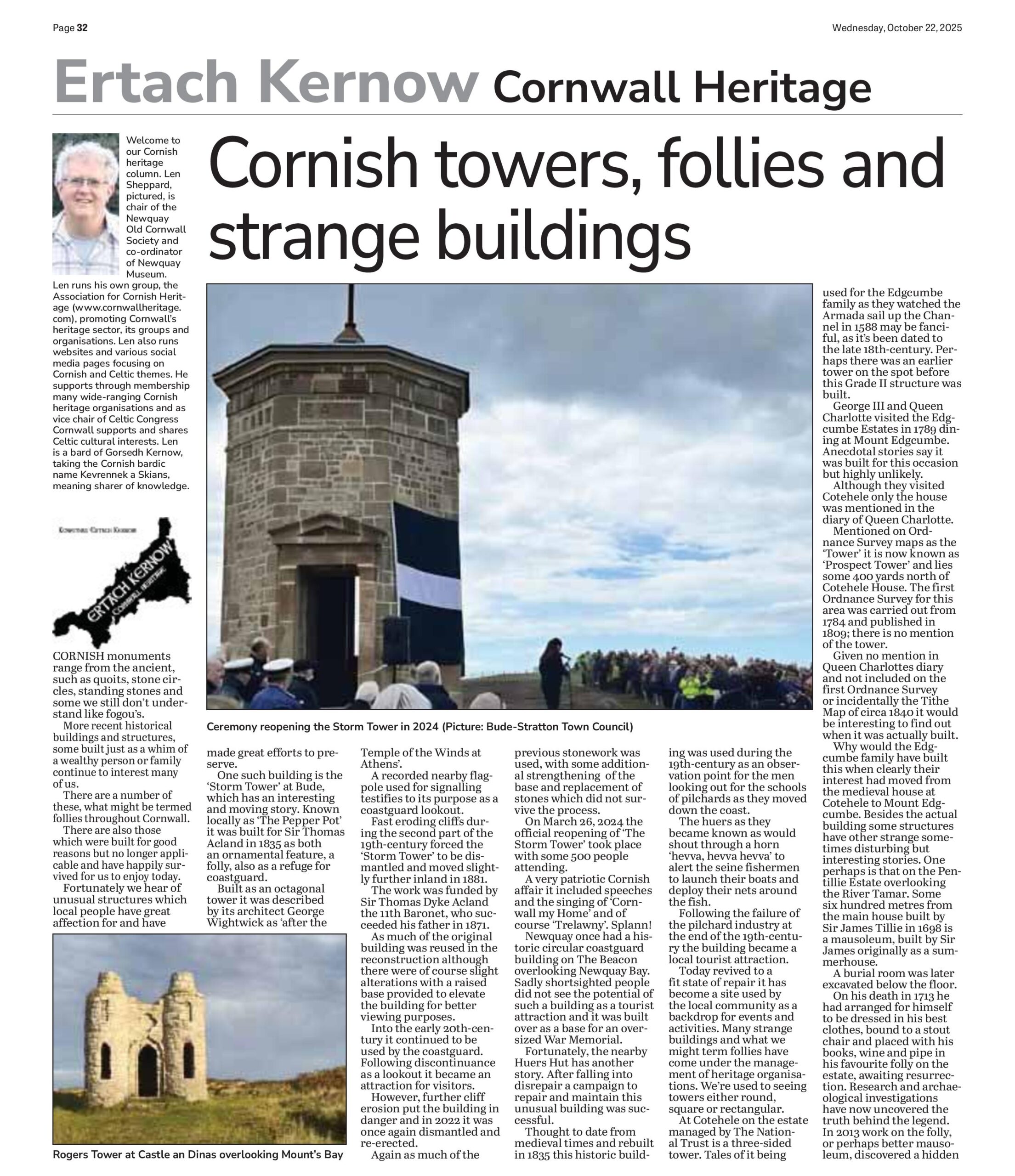 Cornish towers, follies and strange buildings Cornish towers, follies and strange buildings