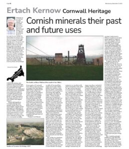Cornish minerals their past and future uses