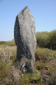 Dry Tree menhir on Goonhilly Downs