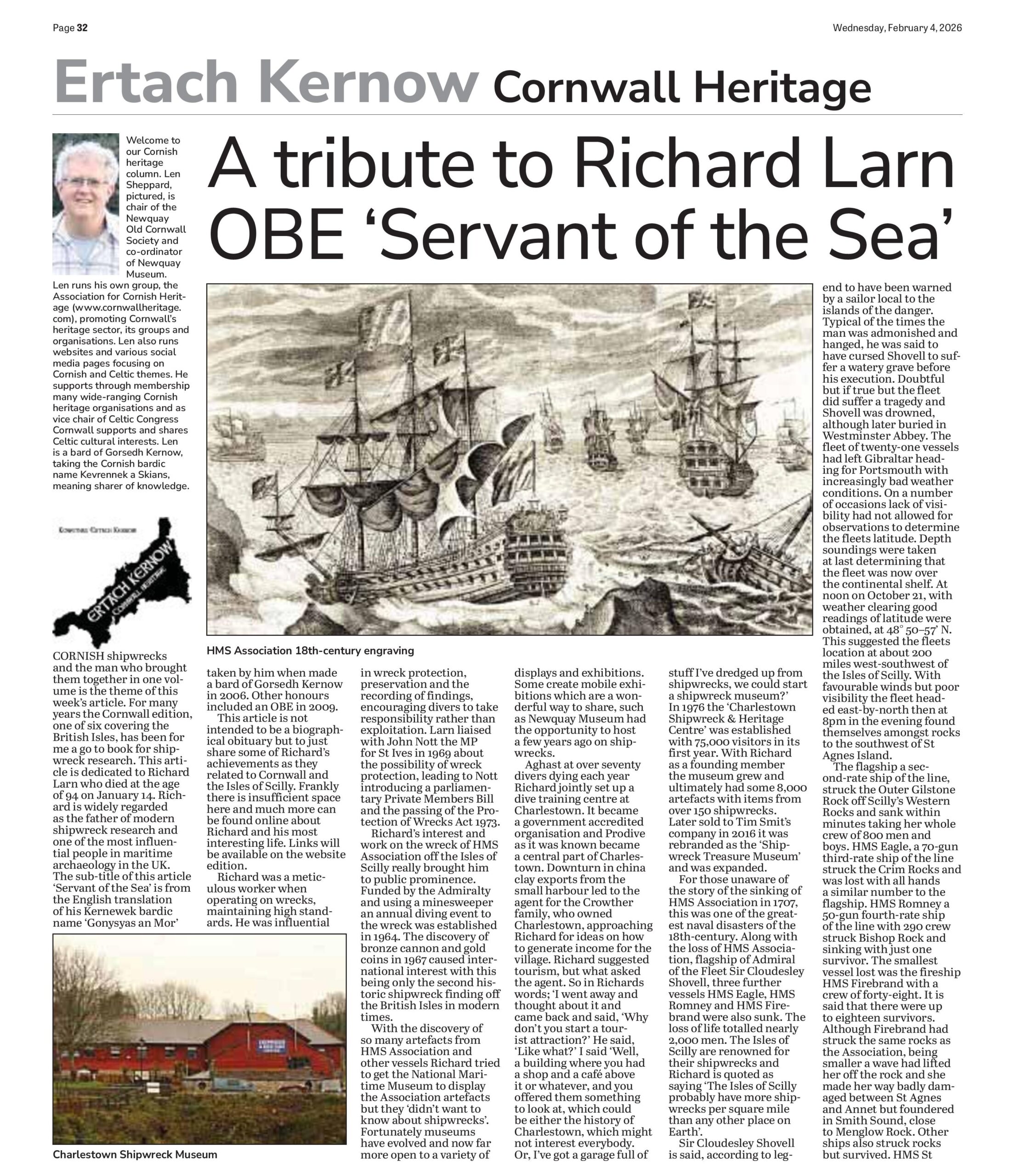 Richard Larn OBE Servant of the Sea
