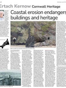Coastal erosion endangers buildings and heritage Coastal erosion endangers buildings and heritage