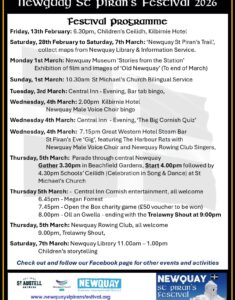 Newquay St Pirans Programme Poster 2026