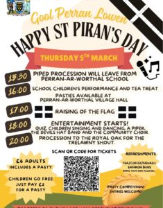 Perran ar Worthal - St Piran's 2026 Perran ar Worthal - St Piran's 2026