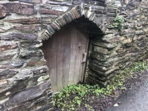 Small doorway leading to St Ervan Holy Well