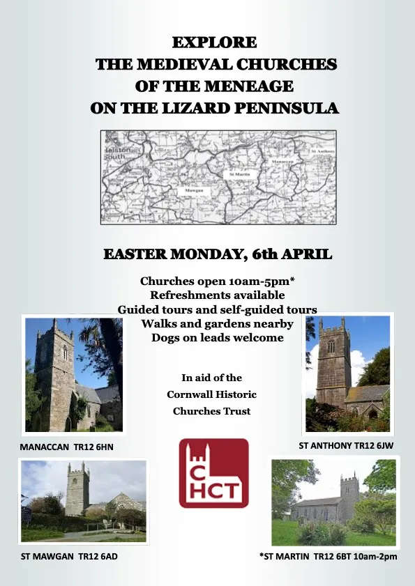 Tour of medieval churches of the Menage on the Lizard peninsula Tour of medieval churches of the Menage on the Lizard peninsula