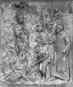 Burning of Agnes Prest - Exeter Martyrs Monument