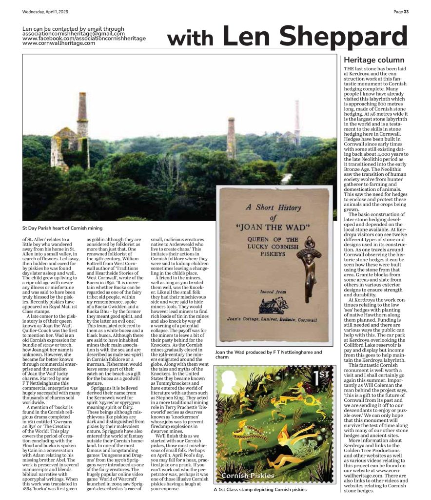 Cornish piskies and their place in folklore