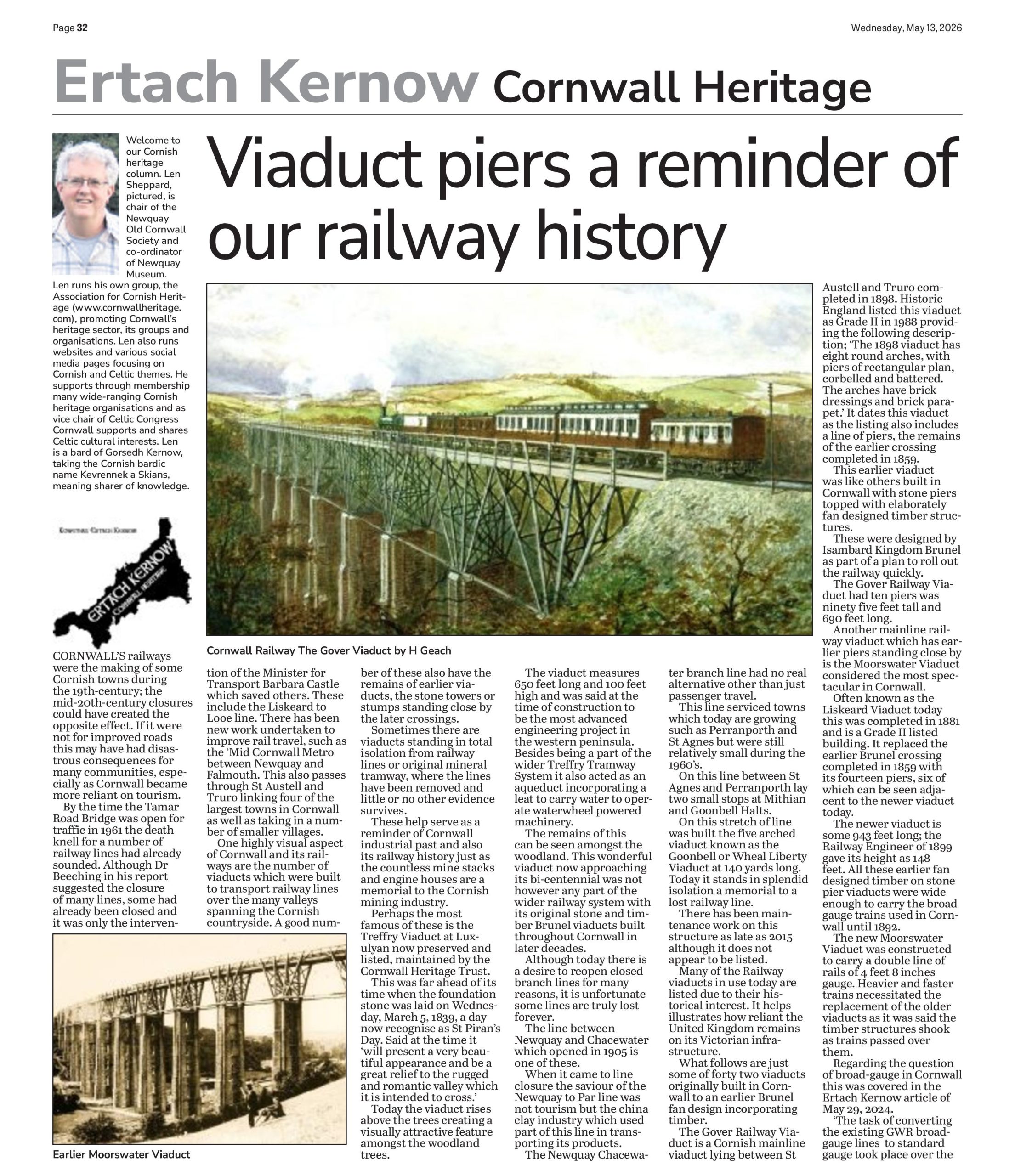 Viaduct piers a reminder of our railway history