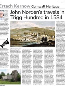 John Norden’s travels in Trigg Hundred in 1584 John Norden’s travels in Trigg Hundred in 1584