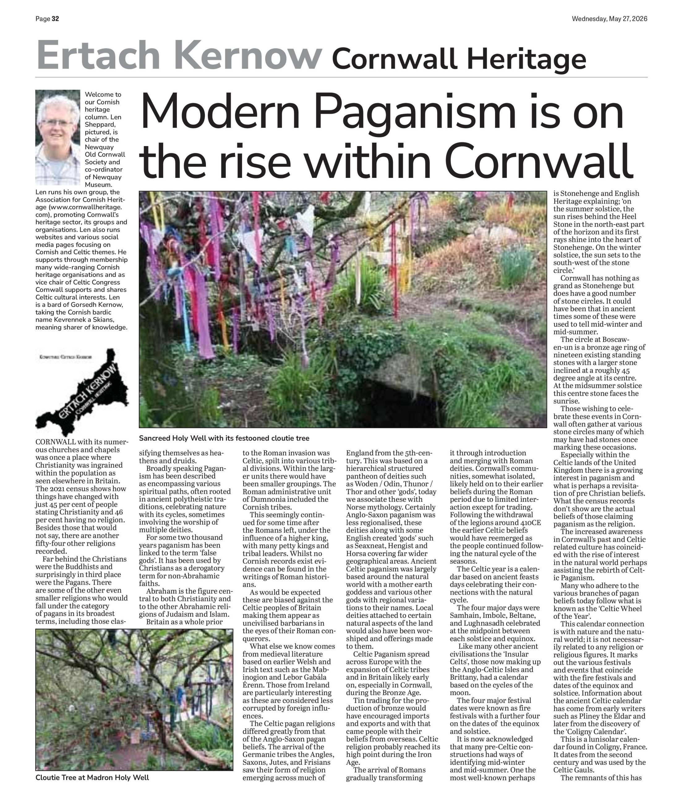 Modern Paganism is on the rise within Cornwall