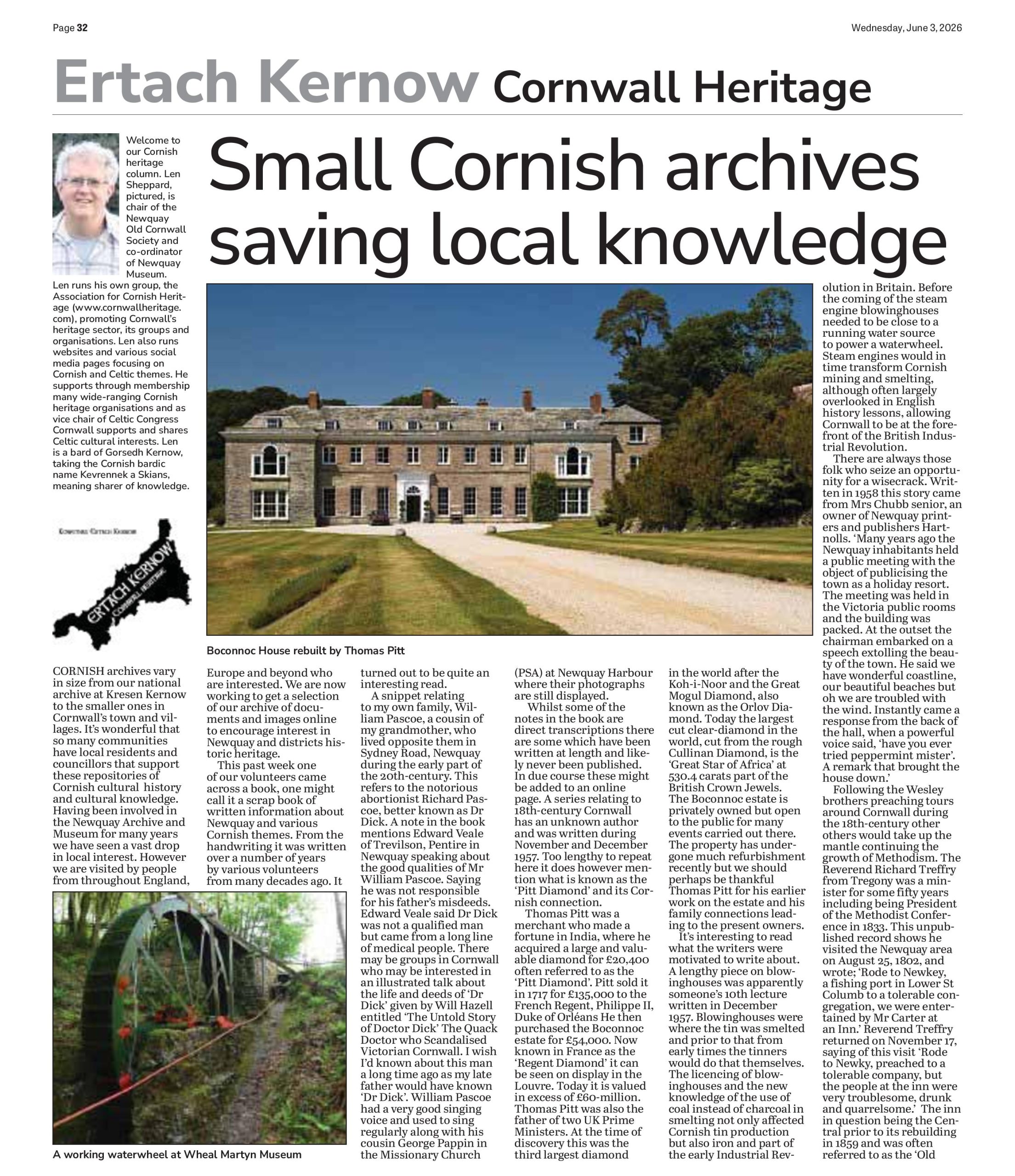 Small Cornish archives saving local knowledge