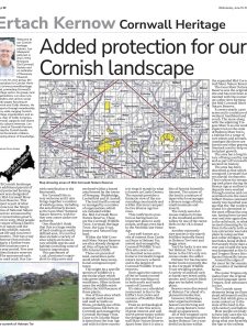 Added protection for our Cornish landscape Added protection for our Cornish landscape