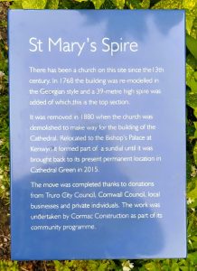 St Mary's Spire information board