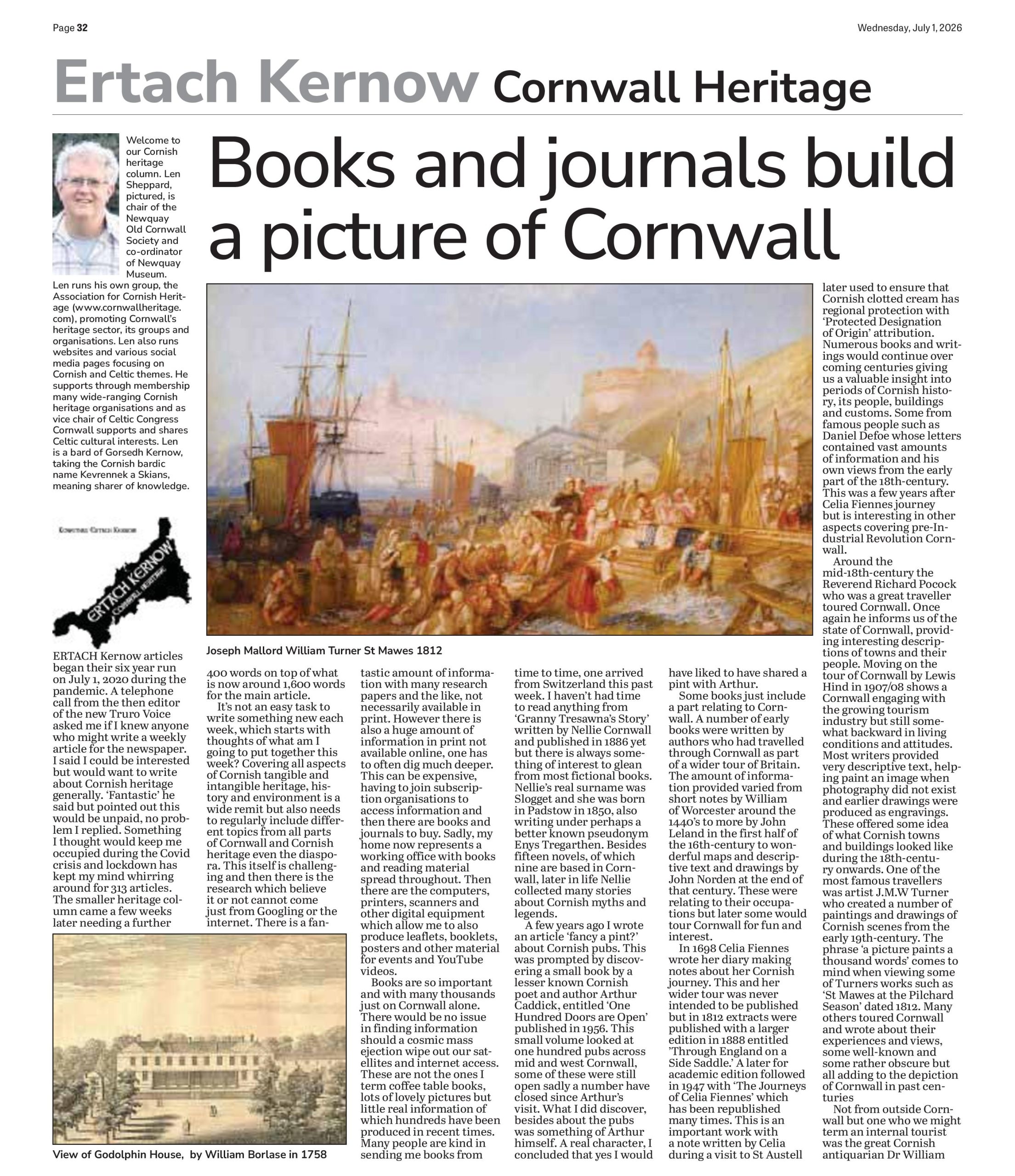 Books & journals build a picture of Cornwall