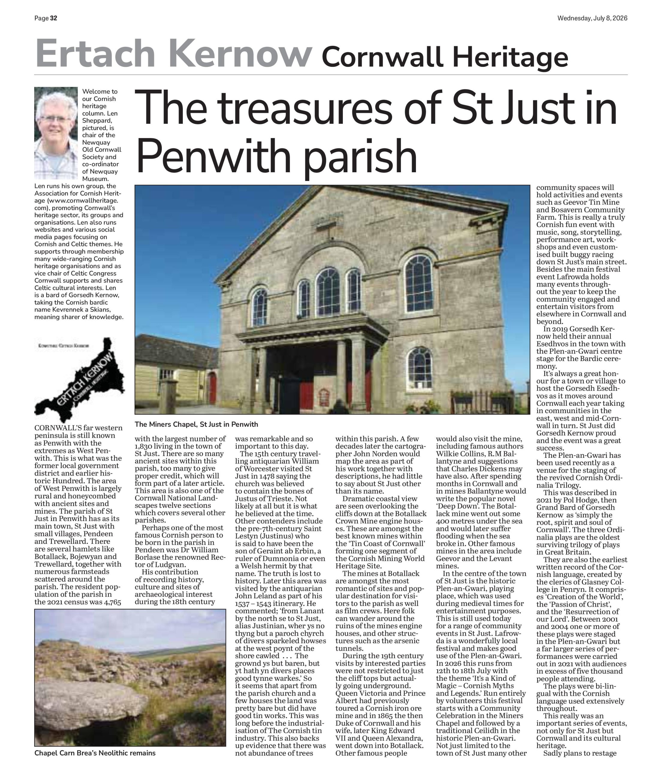 The treasures of St Just in Penwith Parish