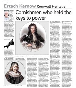 Cornishmen who held the keys to power
