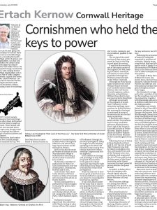 Cornishmen who held the keys to power Cornishmen who held the keys to power