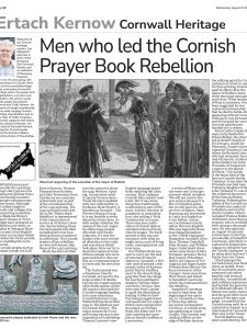 Men who led the Cornish Prayer Book Rebellion Men who led the Cornish Prayer Book Rebellion