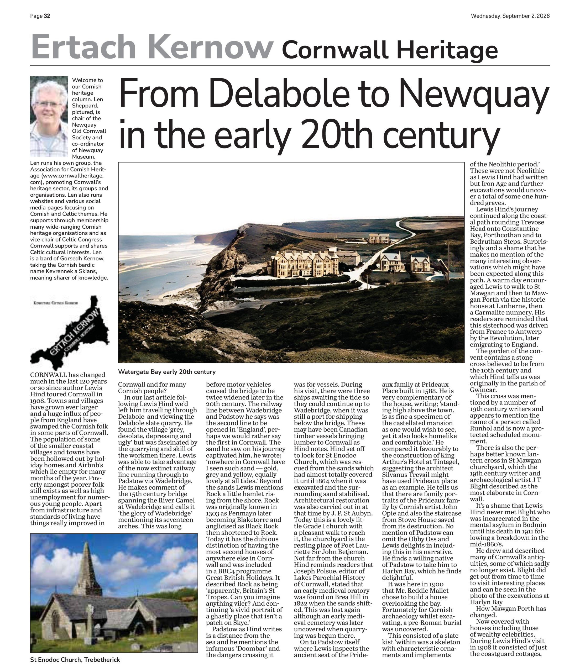Cornwall, From Delabole to Newquay in the early 20th century