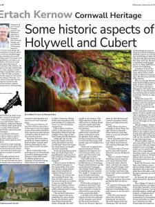 Some historic aspects of Holywell and Cubert Some historic aspects of Holywell and Cubert